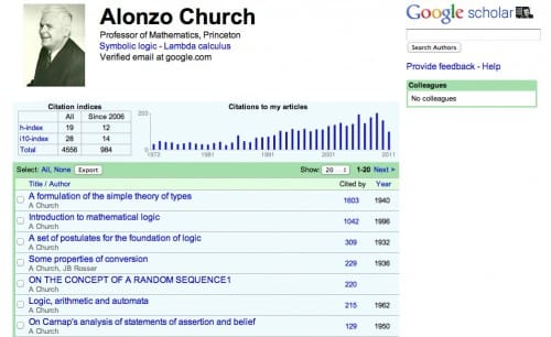 Image of: Google Scholar Citations, Researcher Profiles, and why we need an Open Bibliography