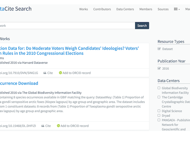 Image of: Relaunching DataCite Search
