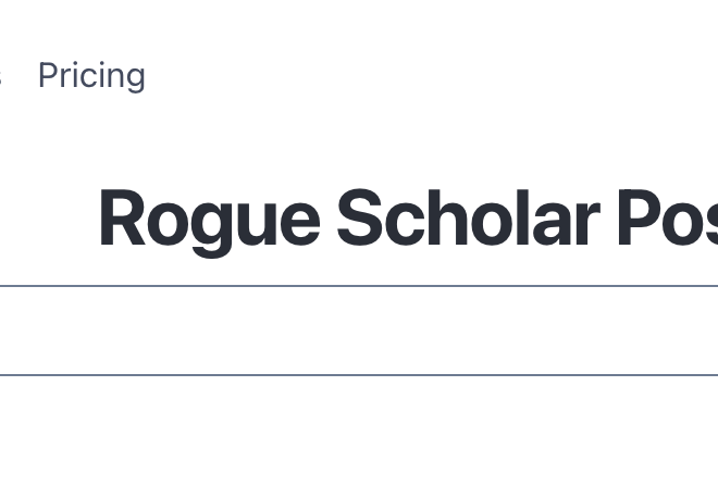 Image of: The Rogue Scholar archive reaches a milestone: 1000 searchable full-text science blog posts with DOIs