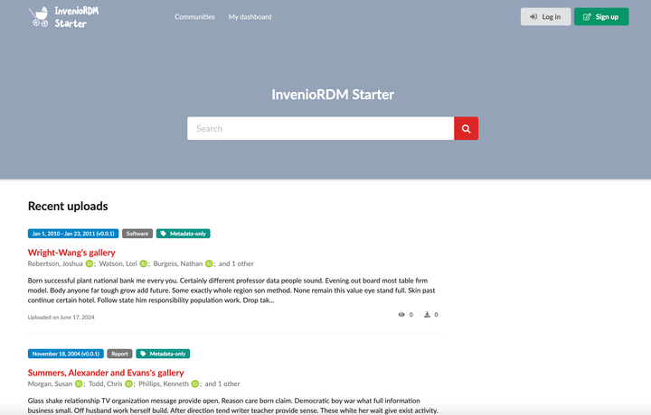 Announcing InvenioRDM Starter Beta
